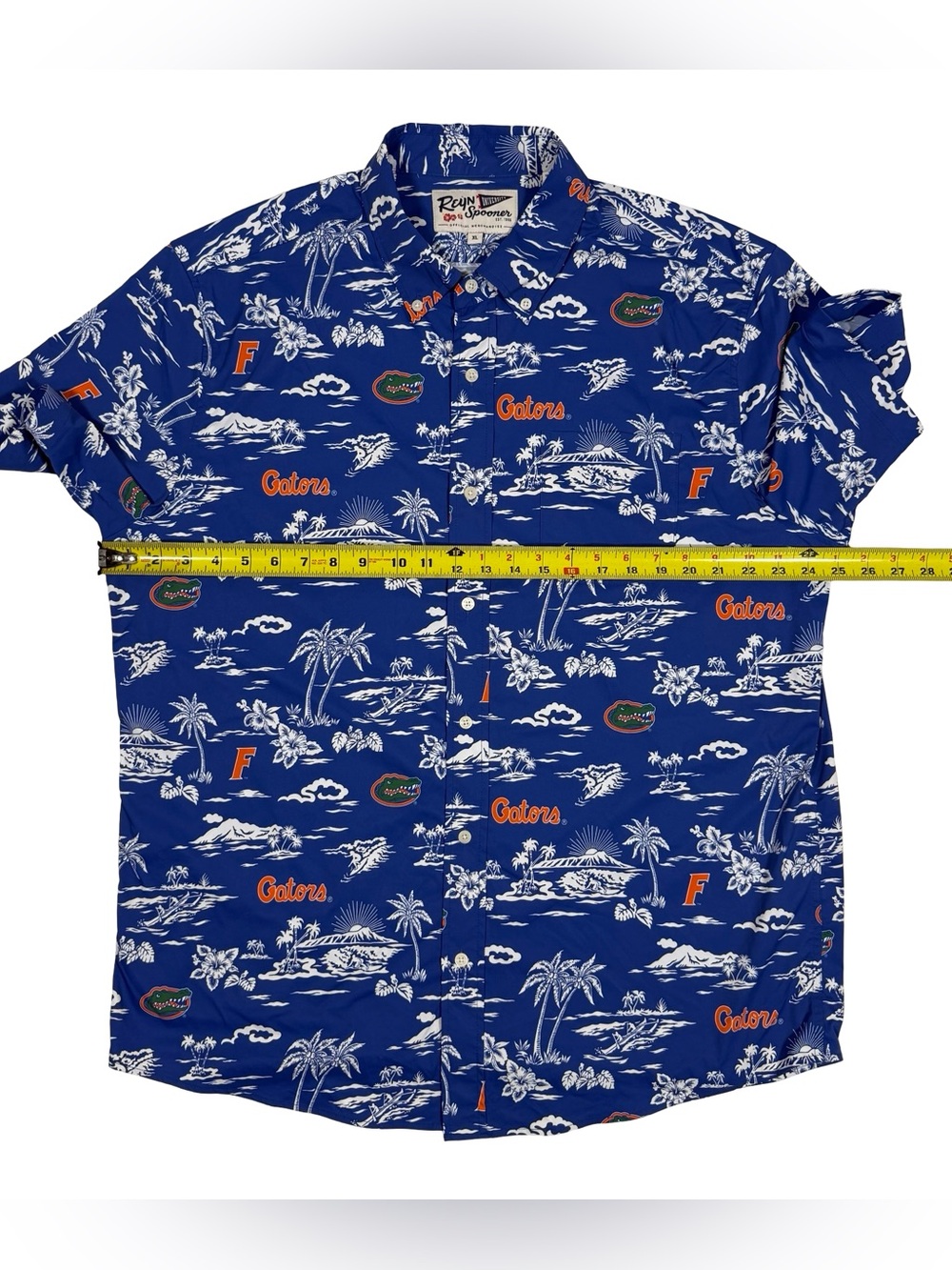 Reyn Spooner Sz XL Florida Gators Hawaiian Shirt Aloha Tropical Game Day NCAA - Picture 3 of 5